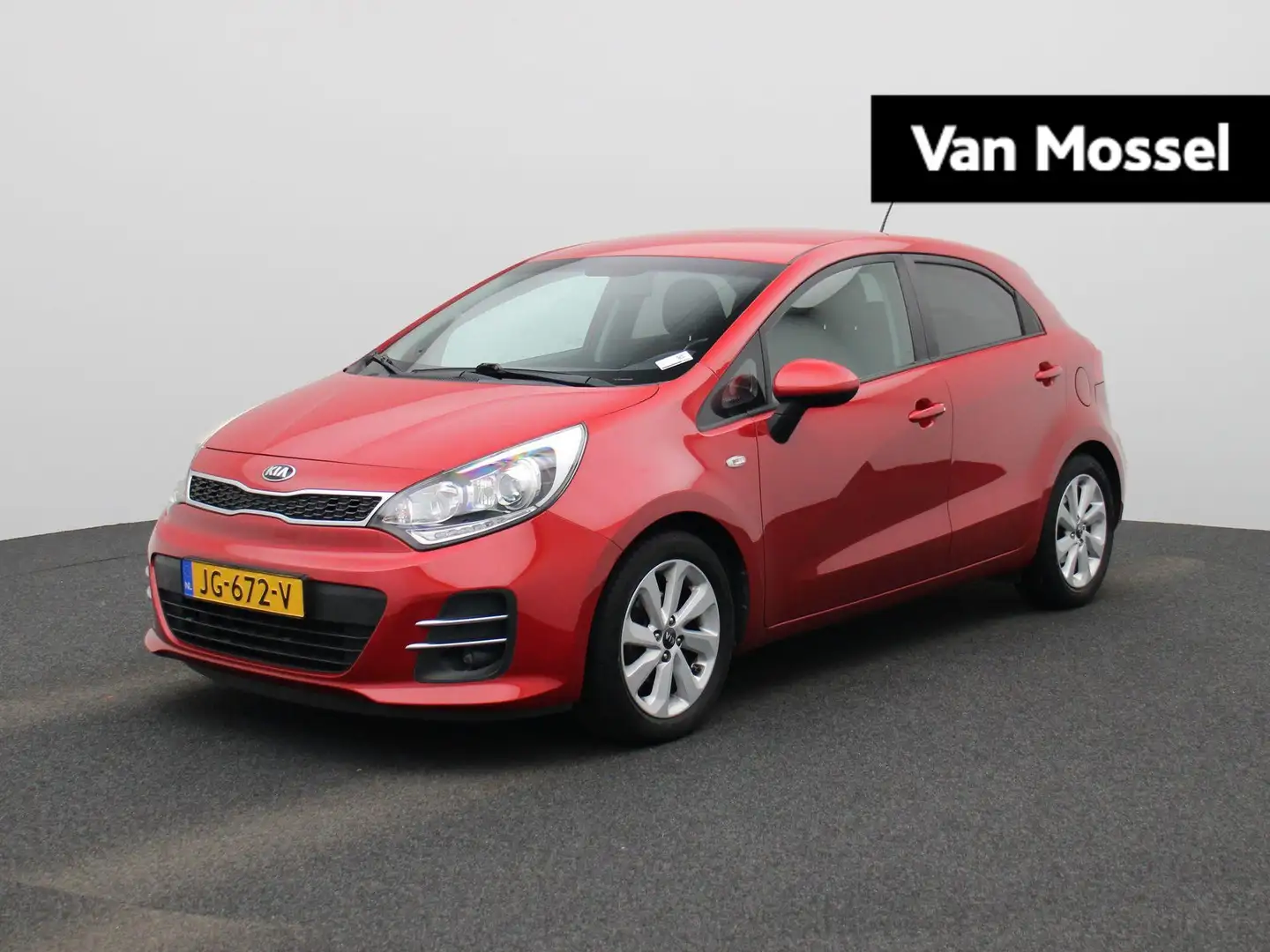 Kia Rio 1.2 CVVT DynamicLine | Achteruitrijcamera | Airco Rood - 1
