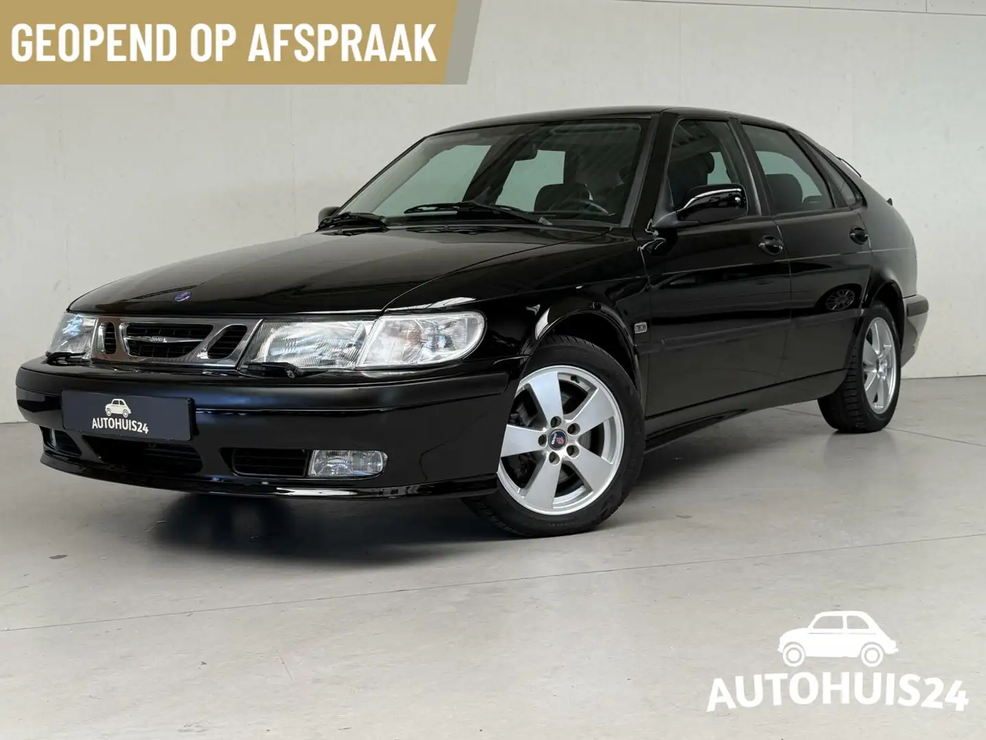 Saab 9-3 2.0t SE Anniversary 2002 1e-EIGENAAR SCHUIFDAK LED Negro - 1