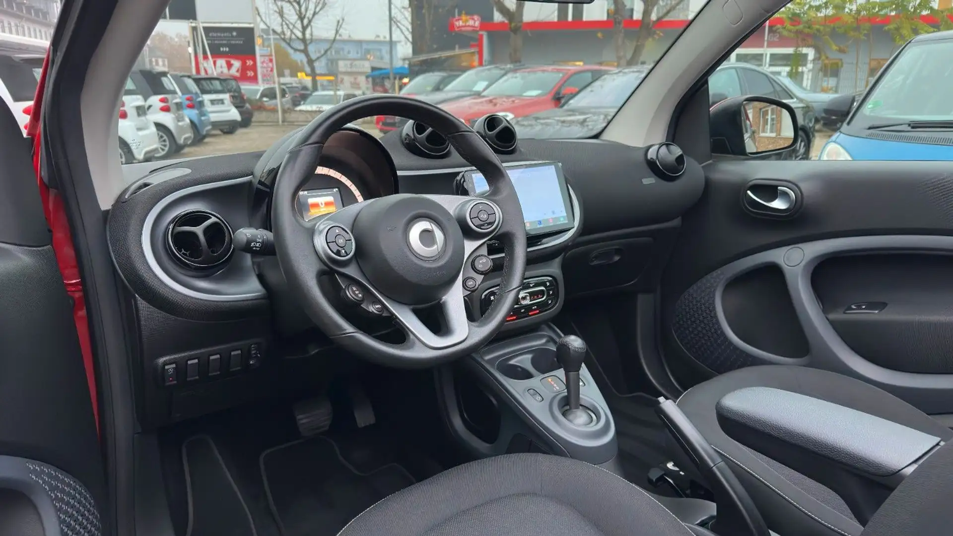 smart forTwo Cabrio TURBO DCT BLACK & RED EDITION! NUR 35TKM! Schwarz - 2