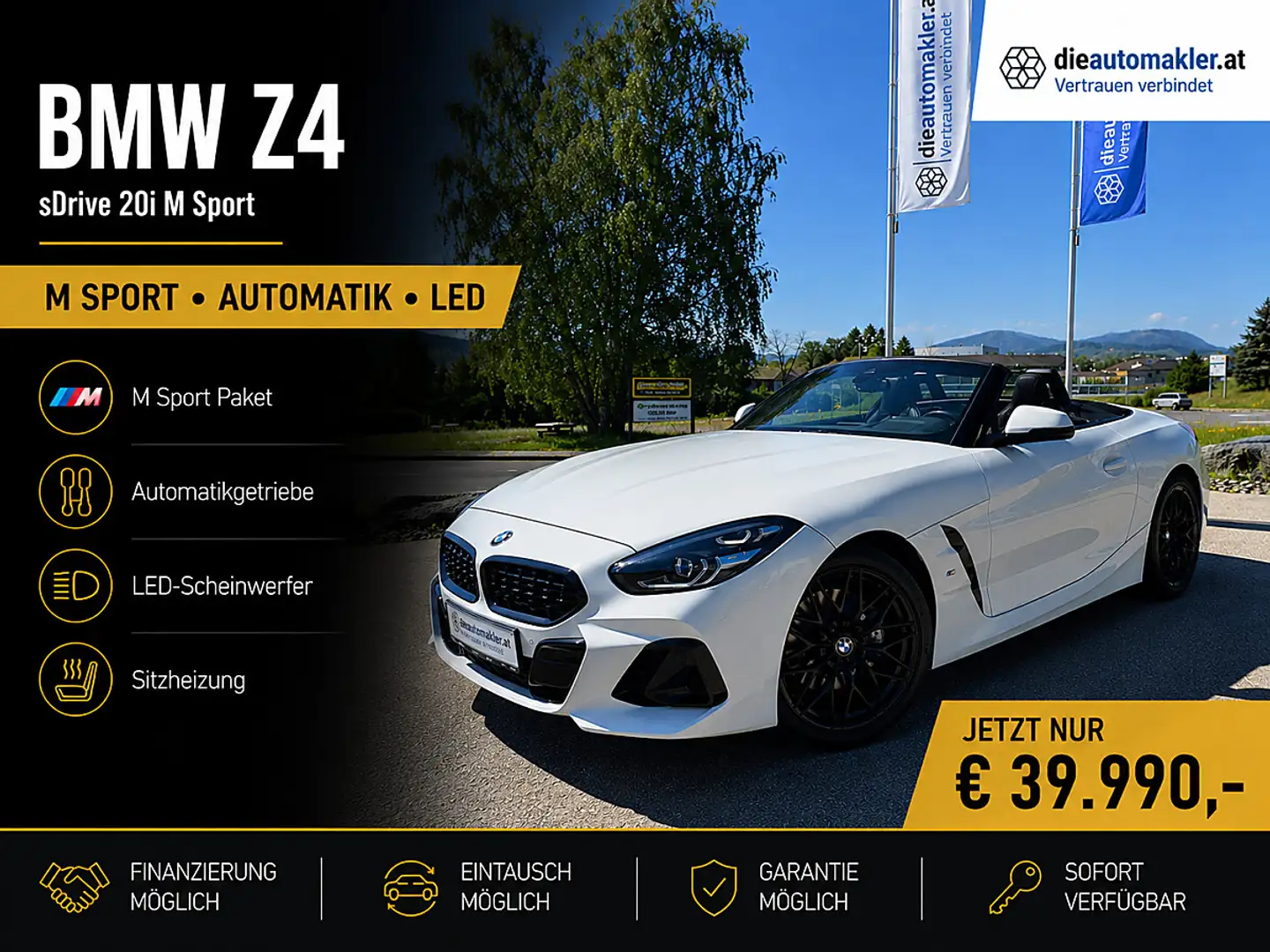 BMW Z4 M Sport Aut. | LED | Sitzheizung | Leder| Weiß - 1