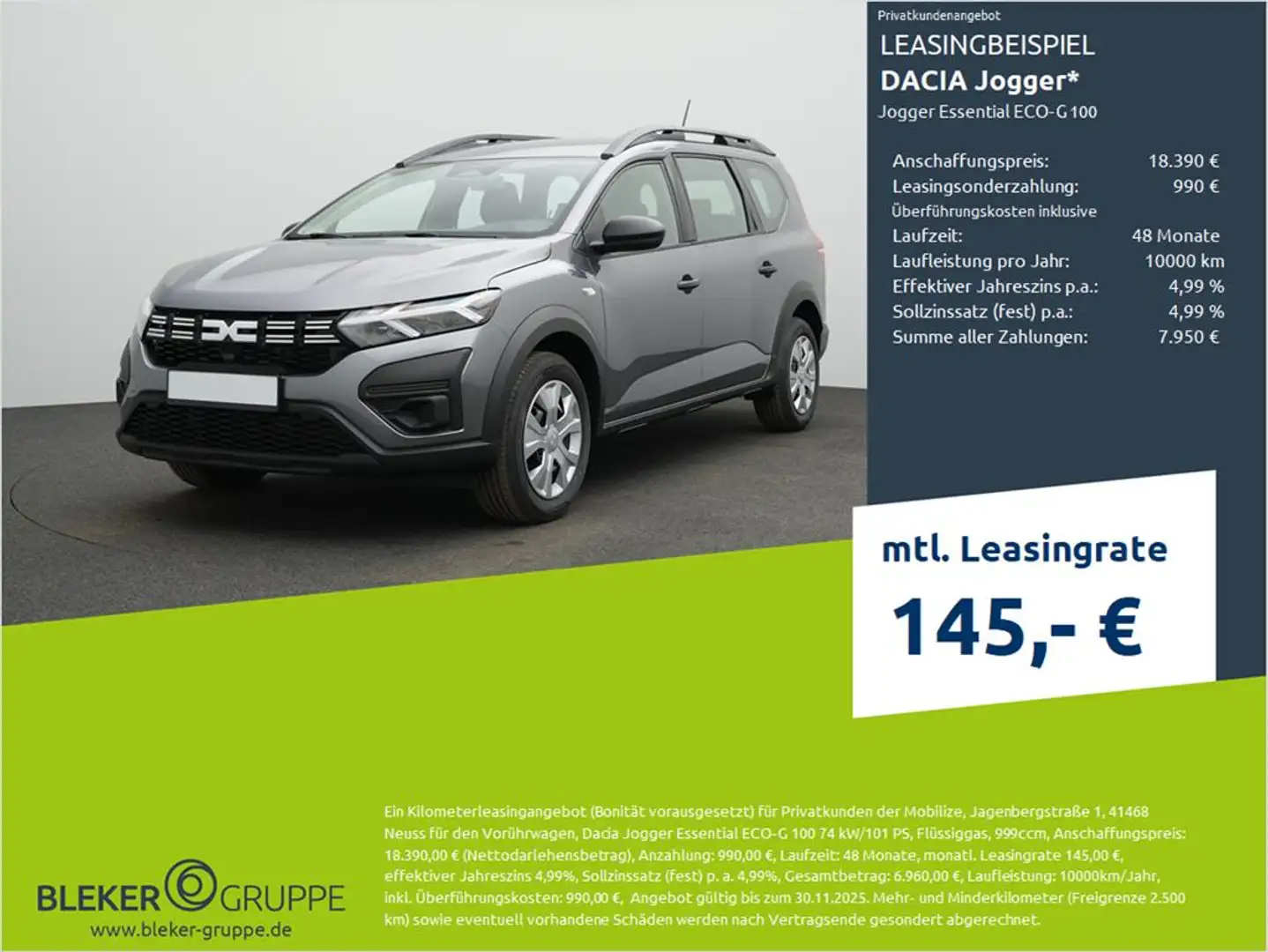 Dacia Jogger Jogger Essential ECO-G 100 Grau - 1
