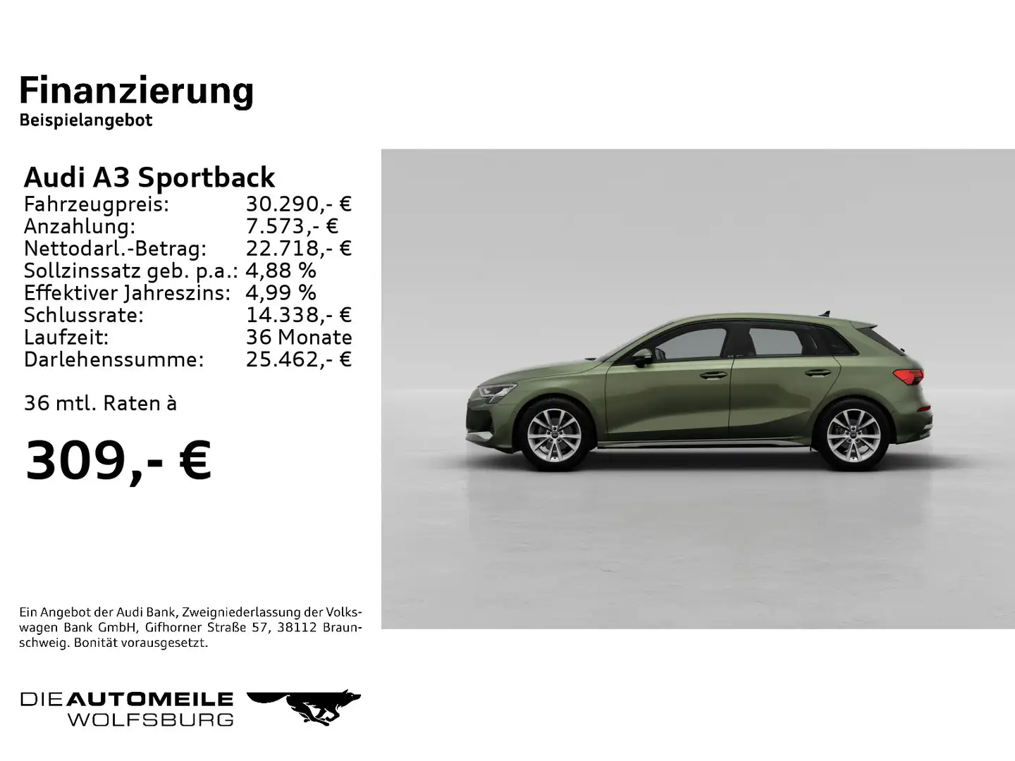 Audi A3 35 TFSI S tronic advanced FACELIFT/ Groen - 2