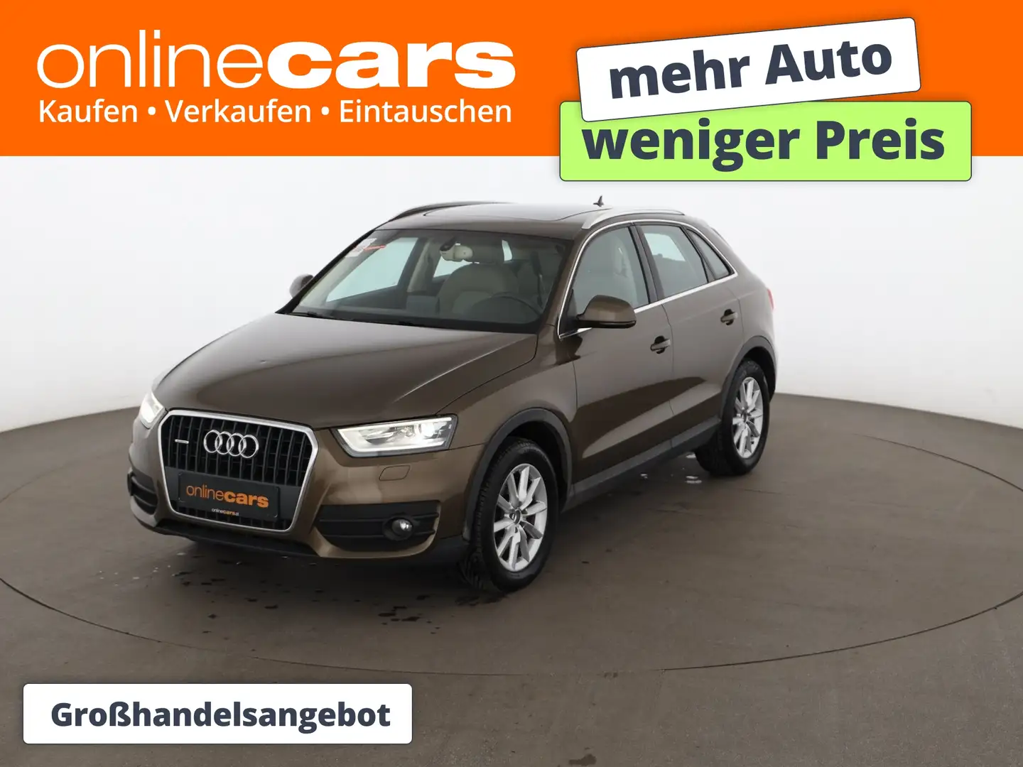 Audi Q3 2.0 TDI quattro Aut XENON SKY AHK NAVI SITZHZG Braun - 1