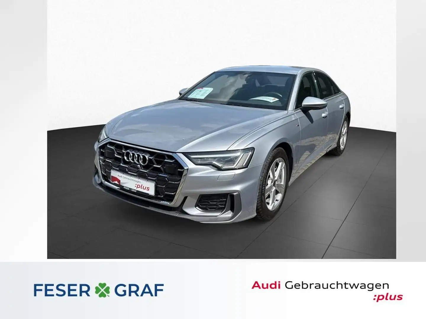 Audi A6 Limousine S line 45 TFSI qu. S-tro. + Matrix+ Silber - 1