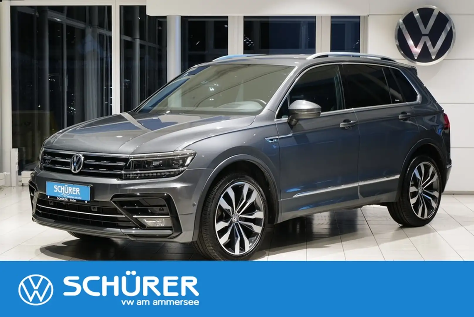 Volkswagen Tiguan 2.0TSI DSG R-Line 4Motion HuD RKam Navi ACC Led... Grau - 1