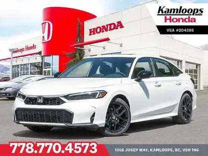White 2026 Honda Civic Hybrid Sedan Front-Wheel Drive Automatic