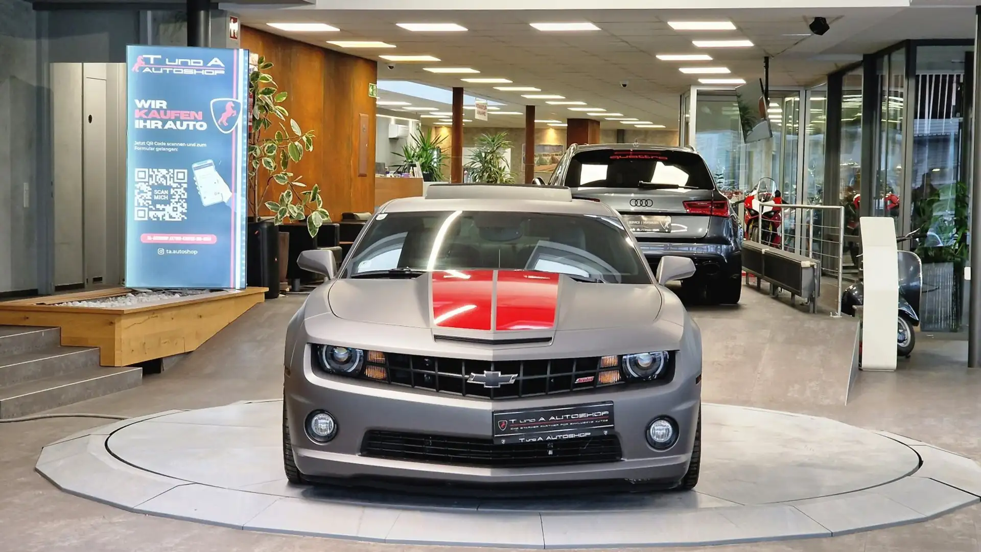 Chevrolet Camaro Coupe SS 6.2 V8 *BASTON*Schiebedach*LEDER*LED*20Zo Grau - 2