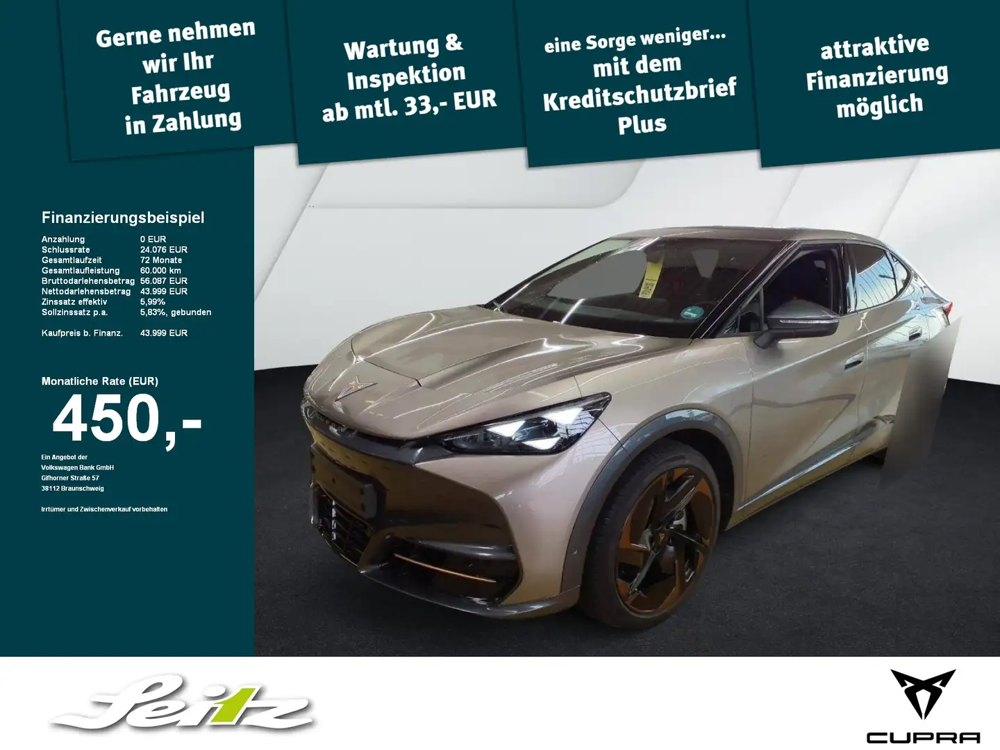 CUPRA Tavascan 4Drive VZ *HEAD-UP*PANO*MATRIX*KAMERA* Beige - 1