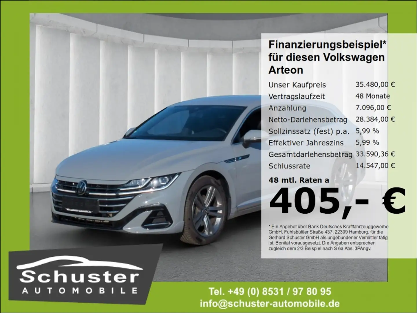 Volkswagen Arteon SB R-LINE 2.0TSI*StandHzg AHK 360°Kam DCC Gris - 1