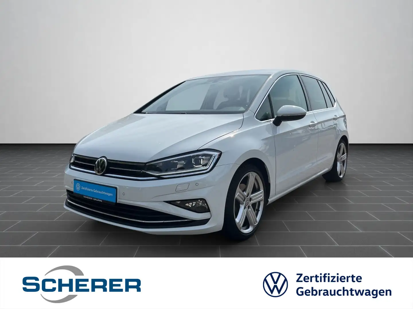 Volkswagen Golf Sportsvan Highline 1.5 TSI KAMERA ACC AHK N Weiß - 1