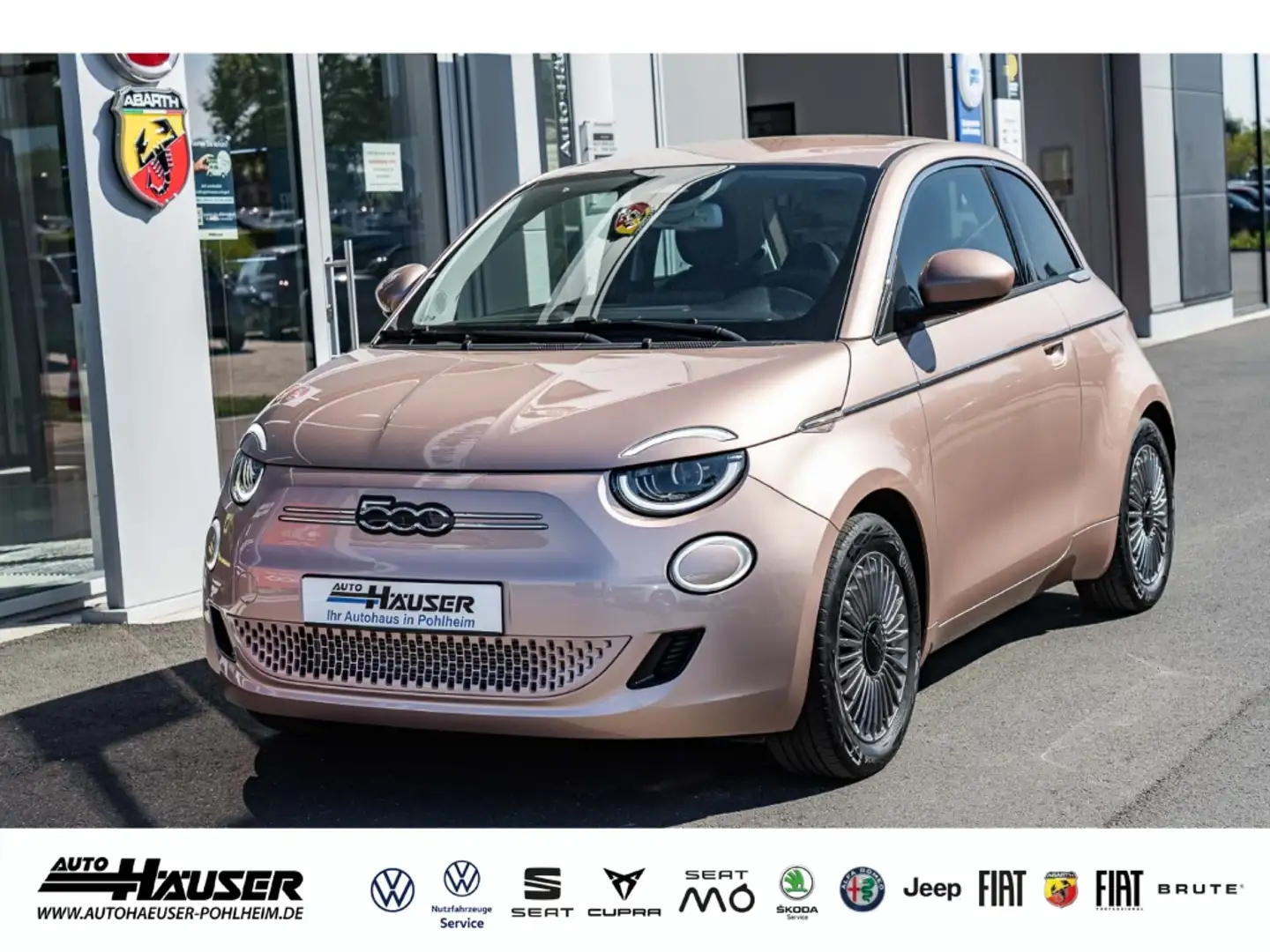 Fiat 500e 42 kWh TEMPOMAT APPLE ANDROID MY23 Gold - 1