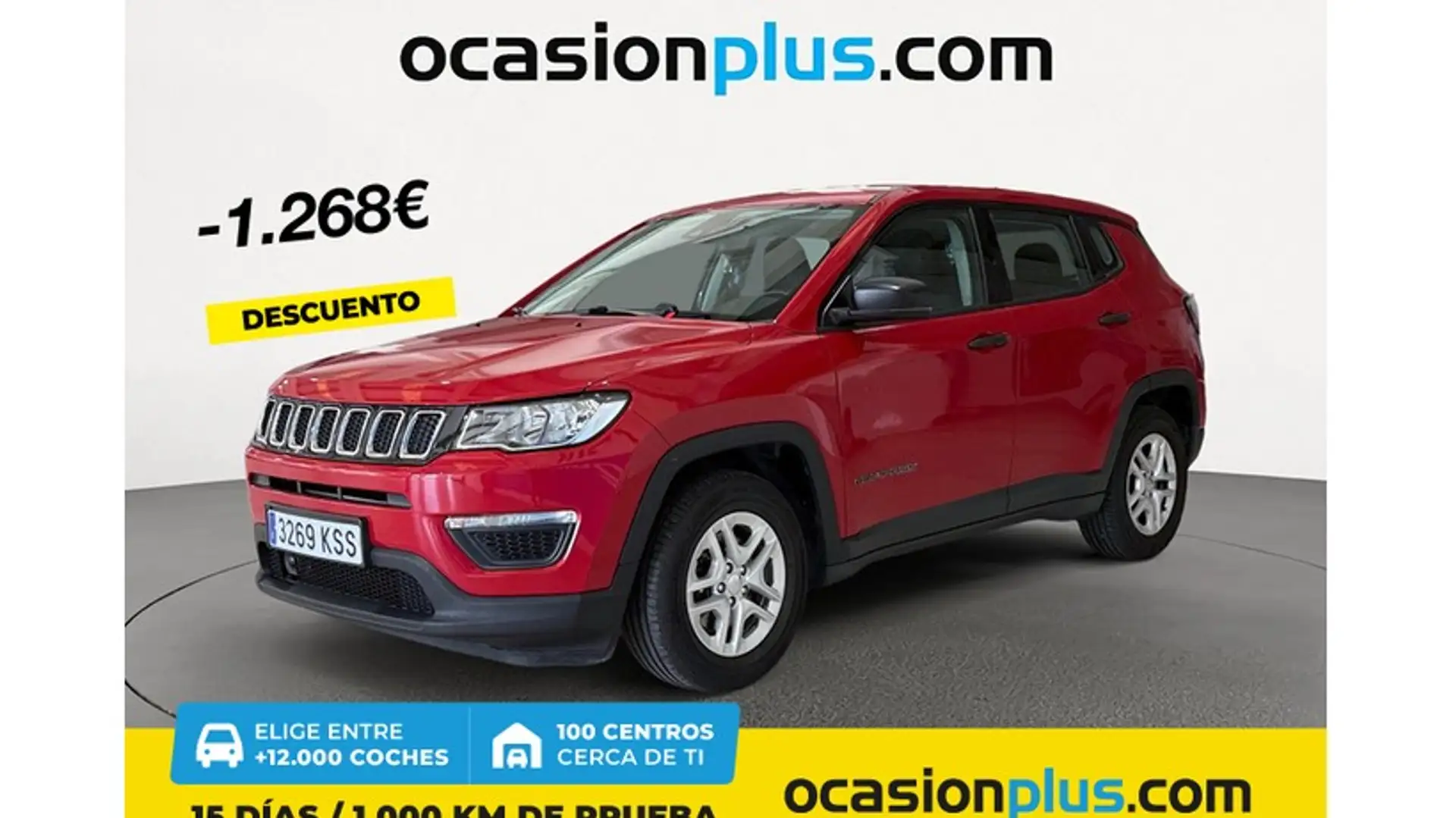 Jeep Compass 1.4 Multiair Sport 4x2 103kW Rojo - 1