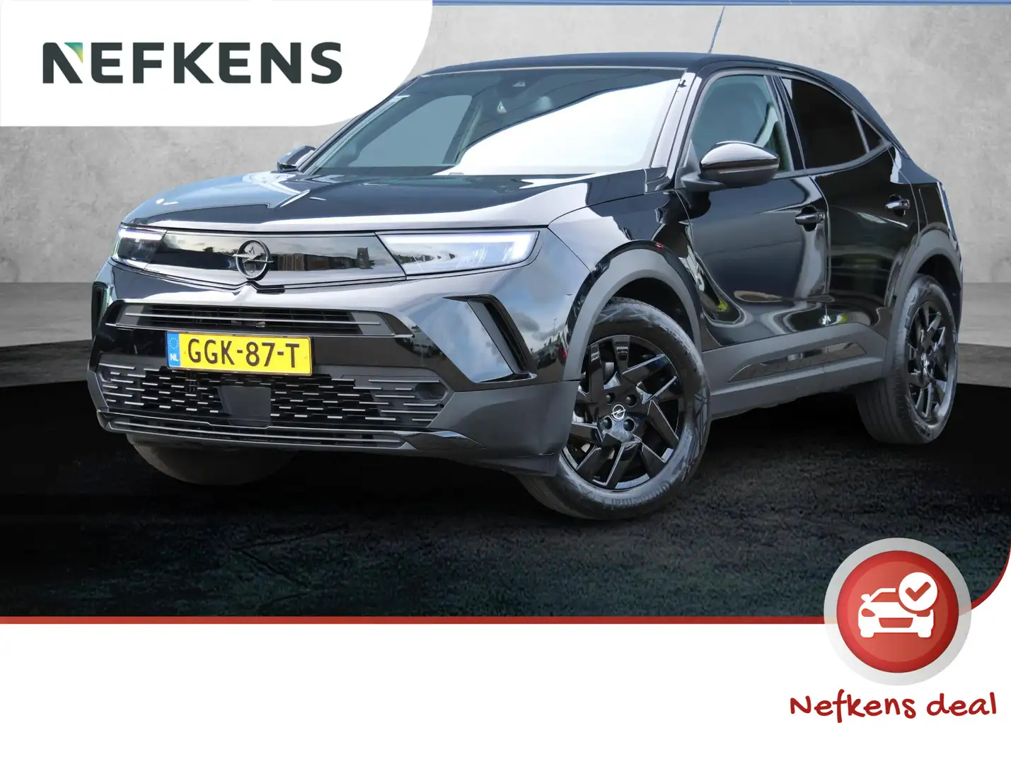 Opel Mokka 136pk Turbo Hybrid GS | Alcantara/LEER | Camera | Zwart - 1