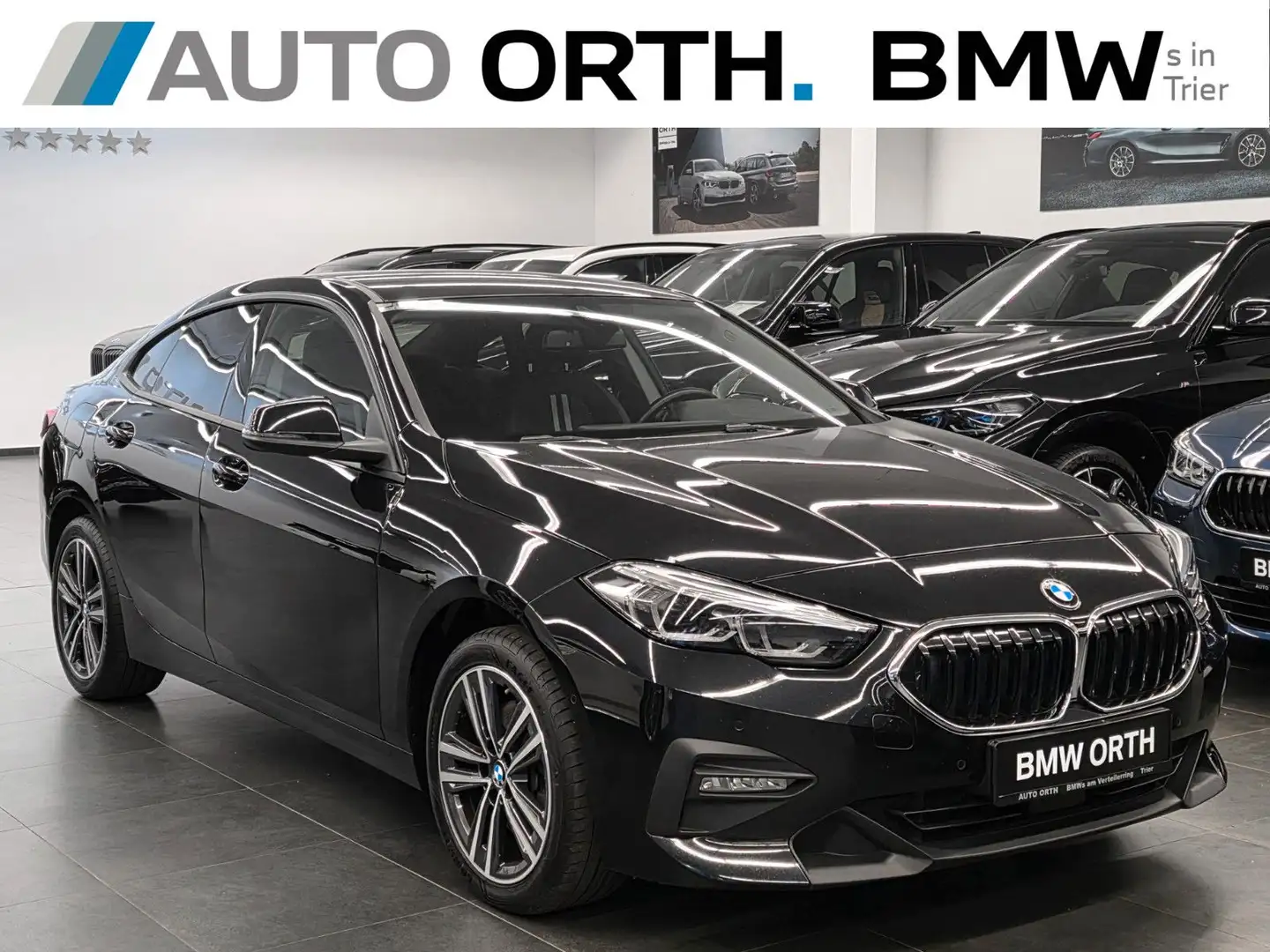 BMW 218i Gran Coupe AUT. SP.SITZE DR.ASS KAMERA HIFI Schwarz - 1