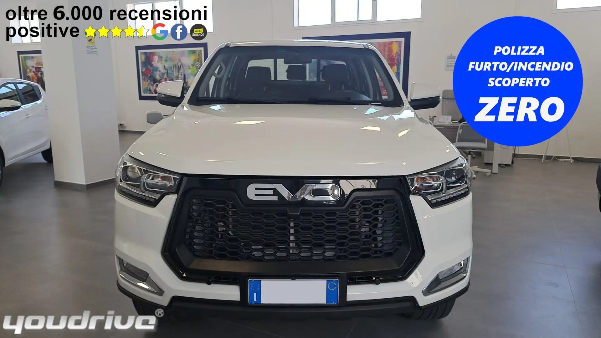 EVO Cross4 2.0 Turbo Diesel Doppia Cabina KM 34.000 Bianco - 1