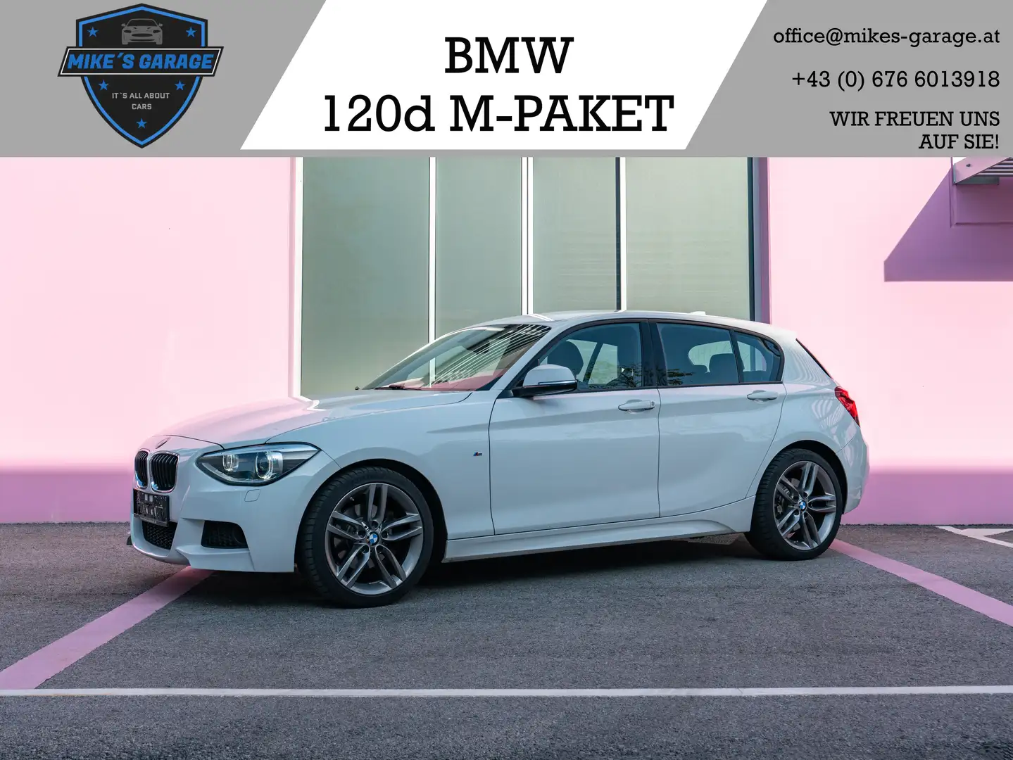 BMW 120 120d *M-PAKET* *SCHALTER* *Österreich-PAKET* Blanc - 1