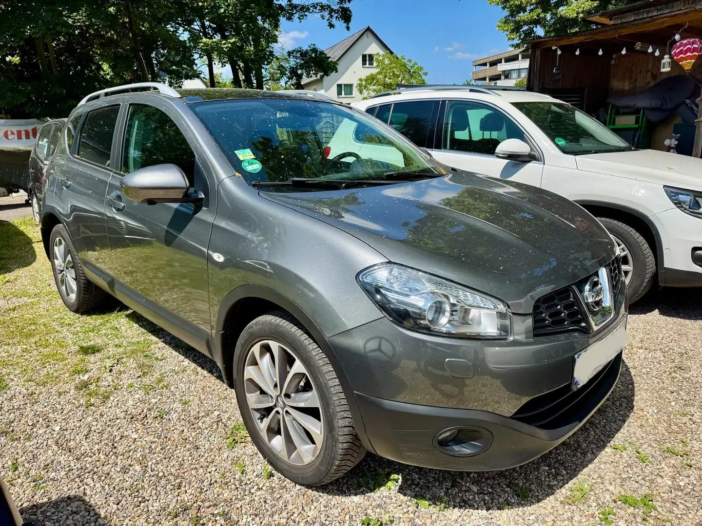 Nissan Qashqai 4X4 Navi Leder Klima Glasdach Alu Euro5 Automatik Grijs - 2