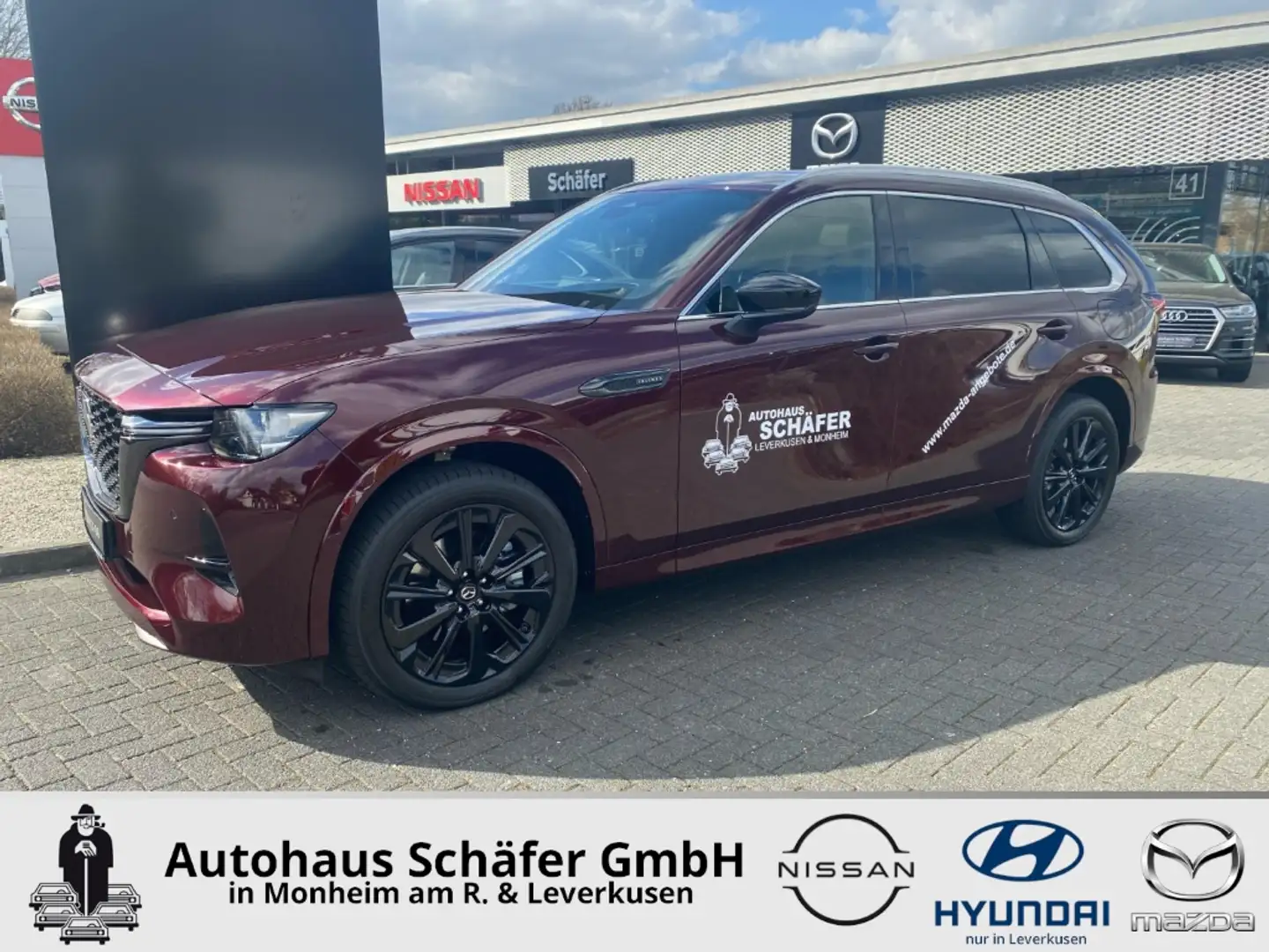 Mazda CX-80 HOMURA PLUS e-Skactiv-D 3.3l AWD 7-Sitzer HUD El. Rojo - 1