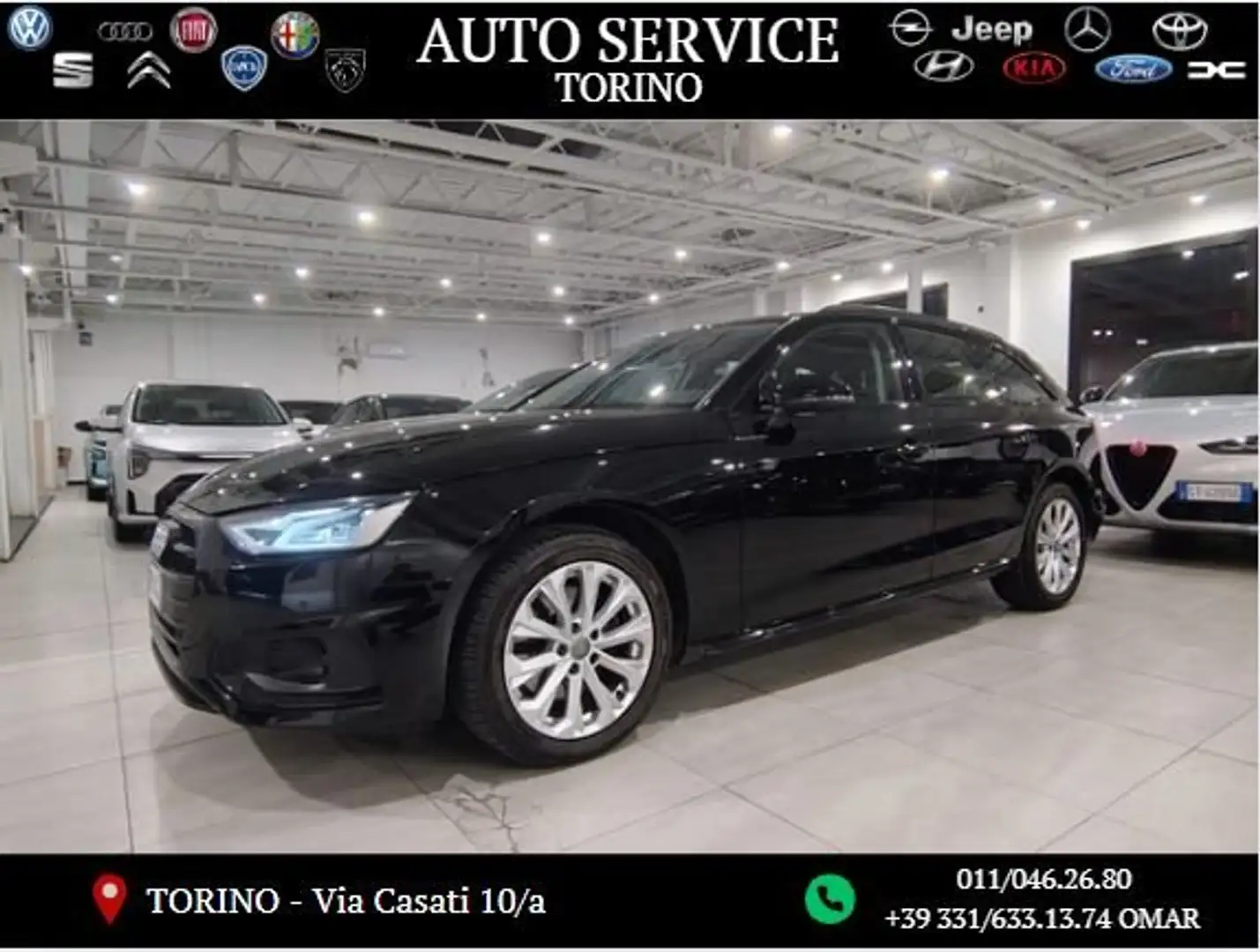 Audi A4 A4 Avant 30 2.0 tdi mhev Business 136cv s-tronic Zwart - 1