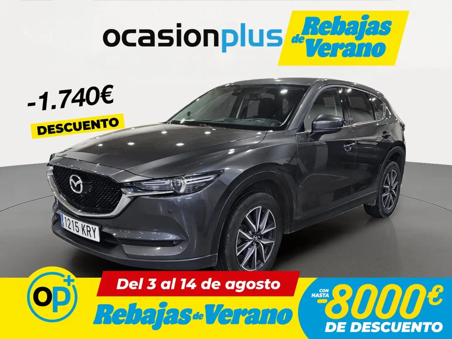 Mazda CX-5 2.0 Skyactiv-G Zenith 2WD Aut. 121kW Gris - 1