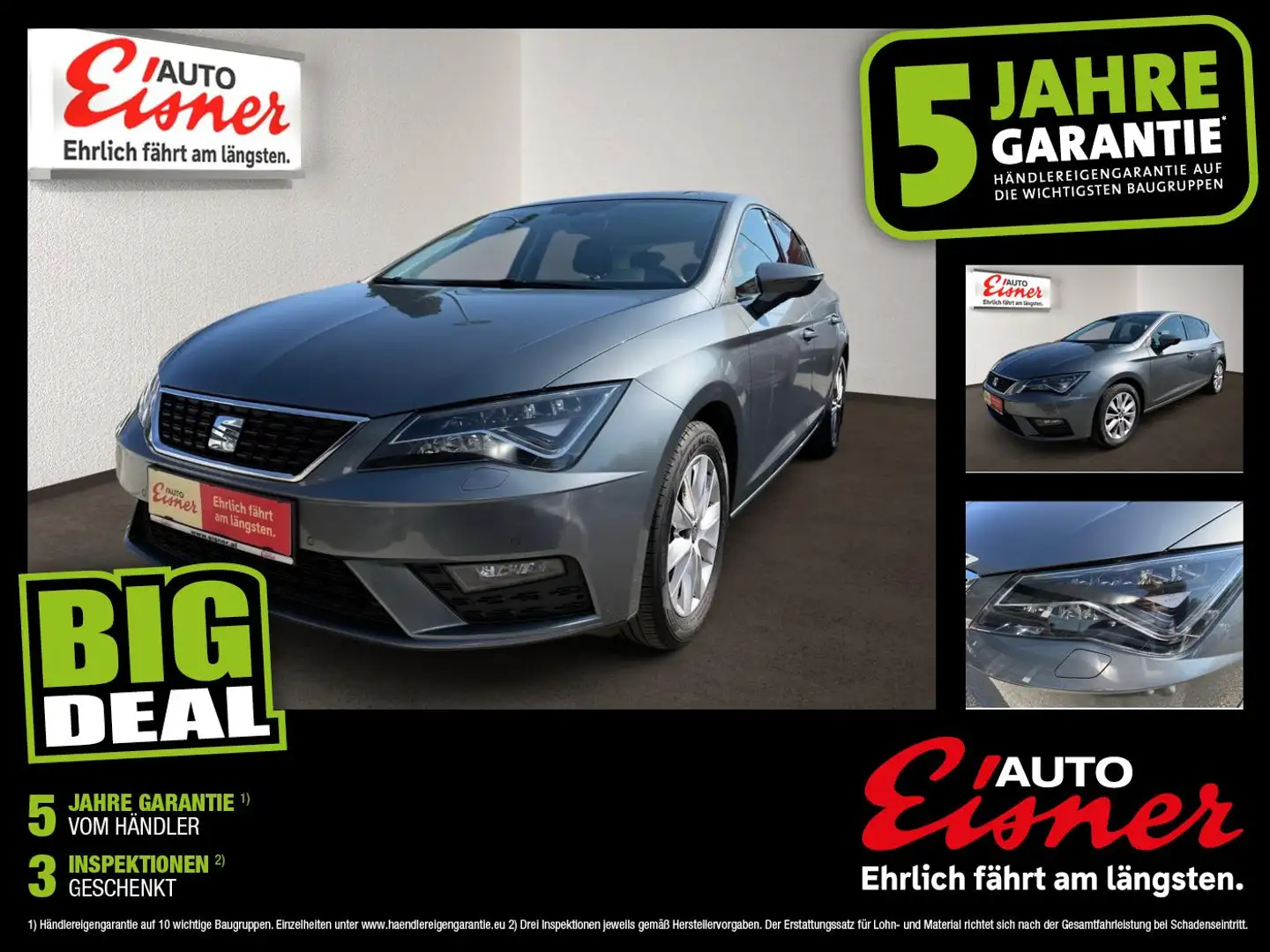 SEAT Leon 1.2 TSI Style 2xKlima Facelift KlimaA LED Grau - 1
