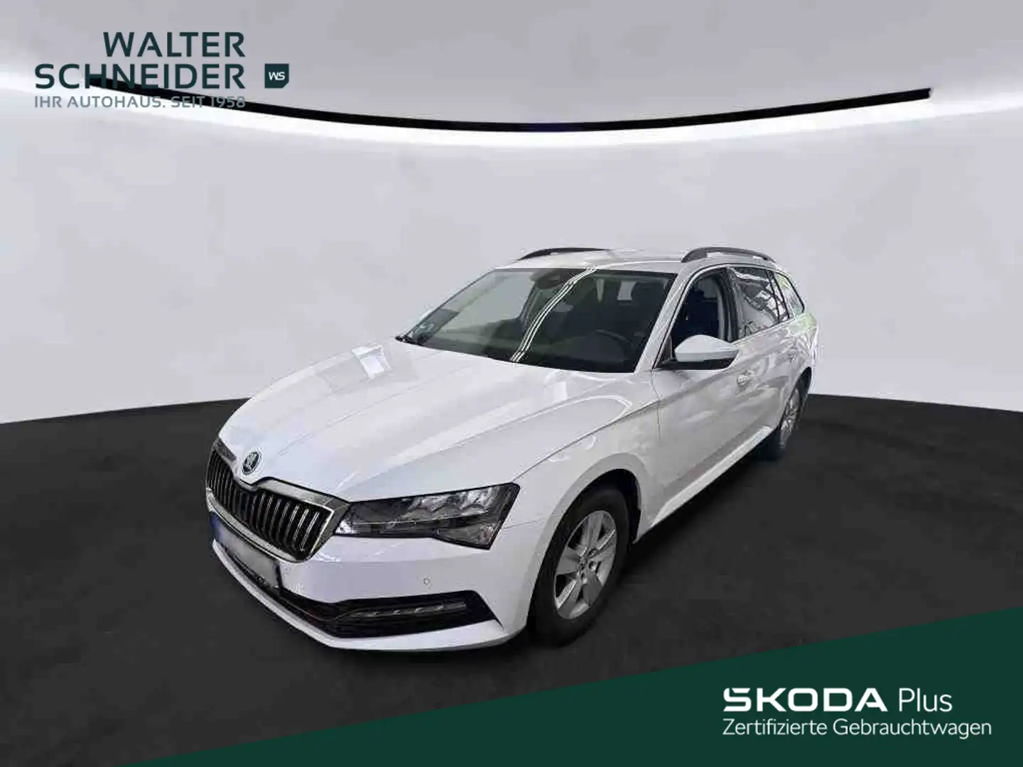 Skoda Superb Combi 2.0 TDI Ambition Navi AHK ACC Bianco - 1