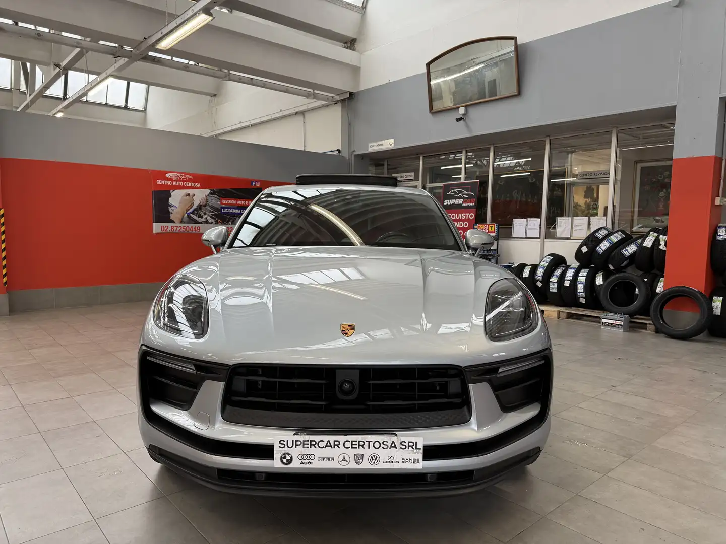 Porsche Macan 2.0 T 265cv pdk GARANZIA 12 porsche approved Silber - 2
