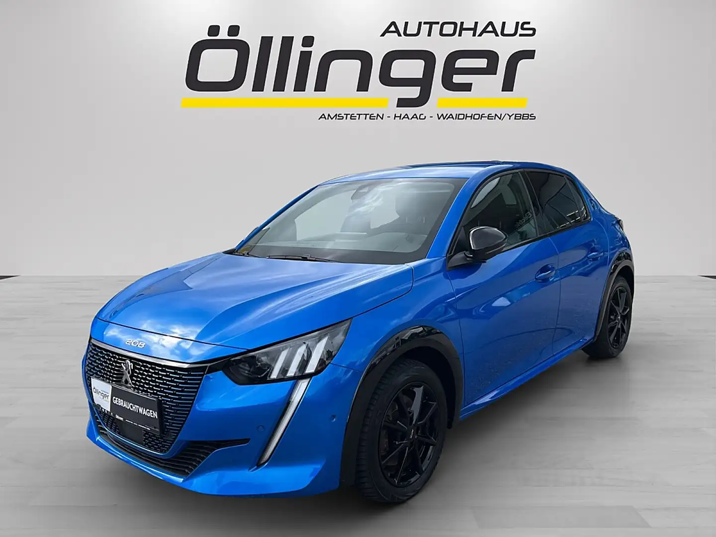 Peugeot e-208 50kWh GT Blau - 1