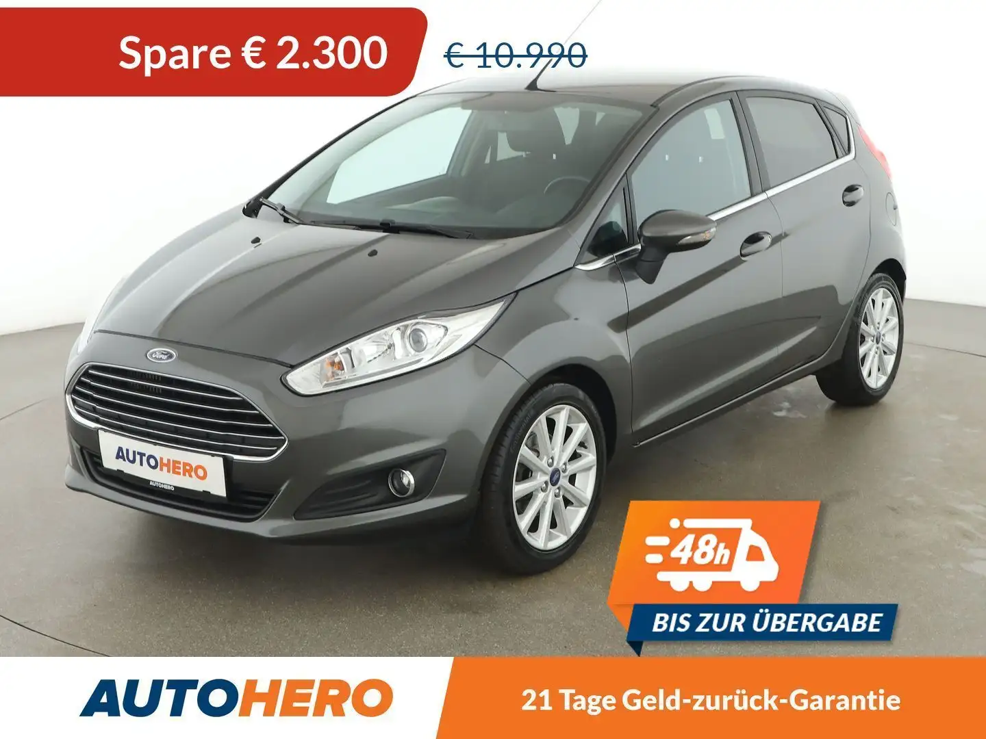 Ford Fiesta 1.0 EcoBoost Titanium *SHZ*KLIMAAUT*BT* Gris - 1