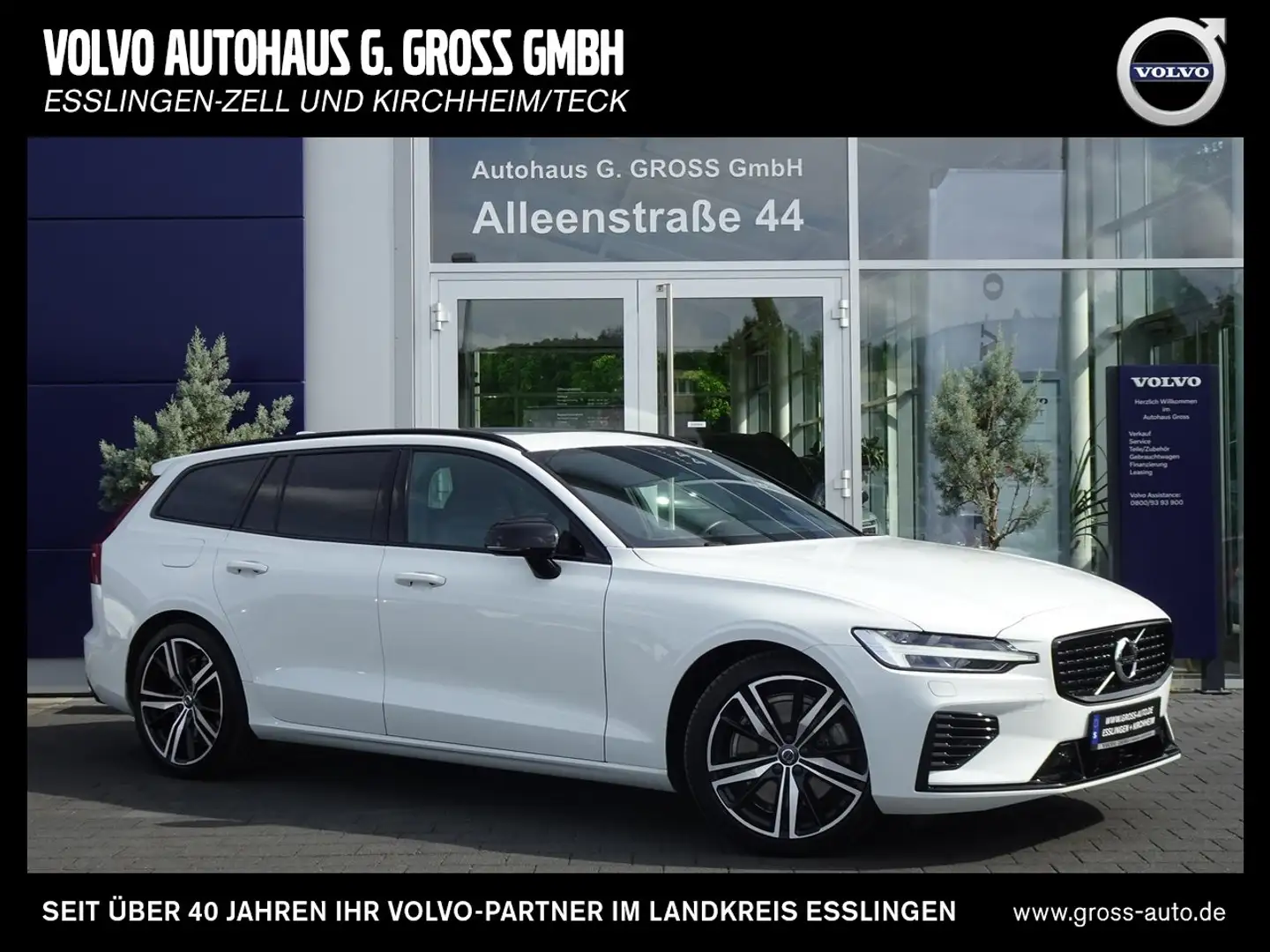Volvo V60 T6 AWD Recharge Geartronic R-Design Bianco - 1