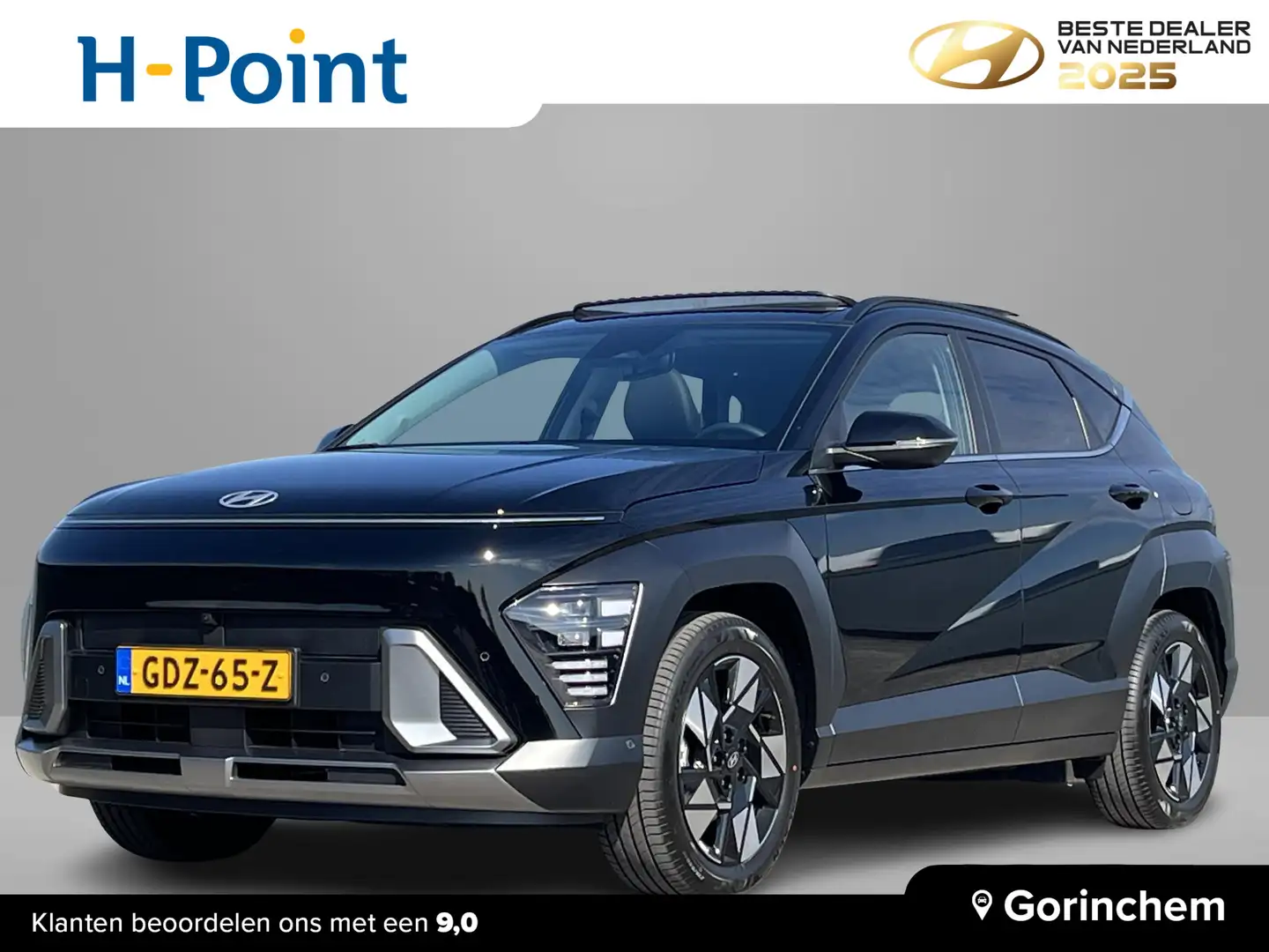 Hyundai KONA 1.6 GDI HEV Premium Sky | Demovoordeel €8095  | BO Schwarz - 1