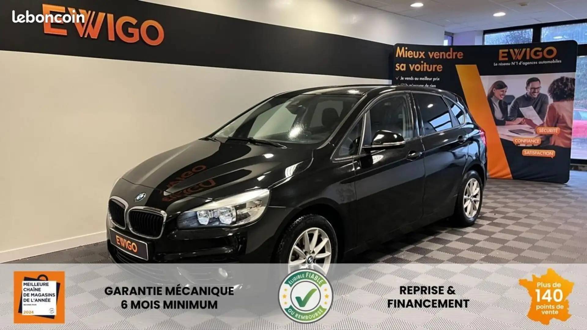 BMW 216 Serie ACTIVE-TOURER 1.5 216 D 116ch LOUNGE %2B Nav Noir - 1