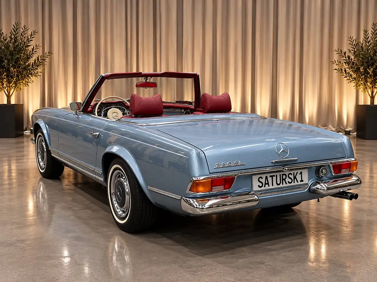 Mercedes-Benz 280 1970 SL 280 Pagode Deutsche Neuwagenauslieferung, 1. Besitzer, im Original Auslieferungszustand, foto 2