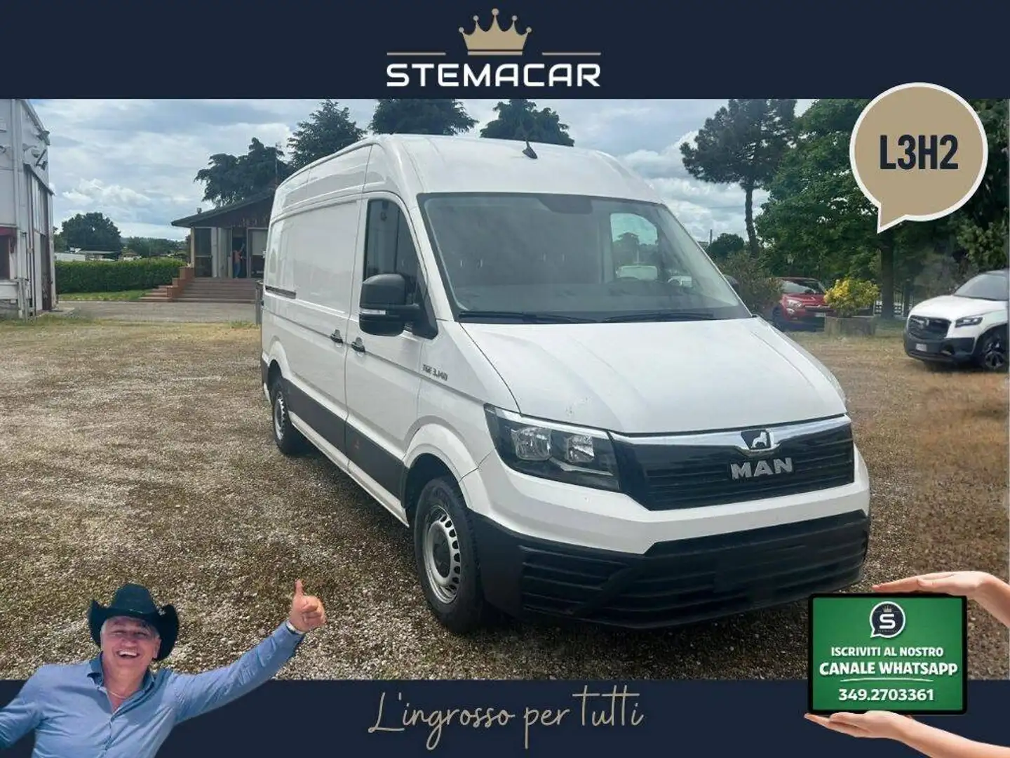 MAN TGE 3.5 2.0 tdi 140cv std tr.post. +iva Weiß - 1