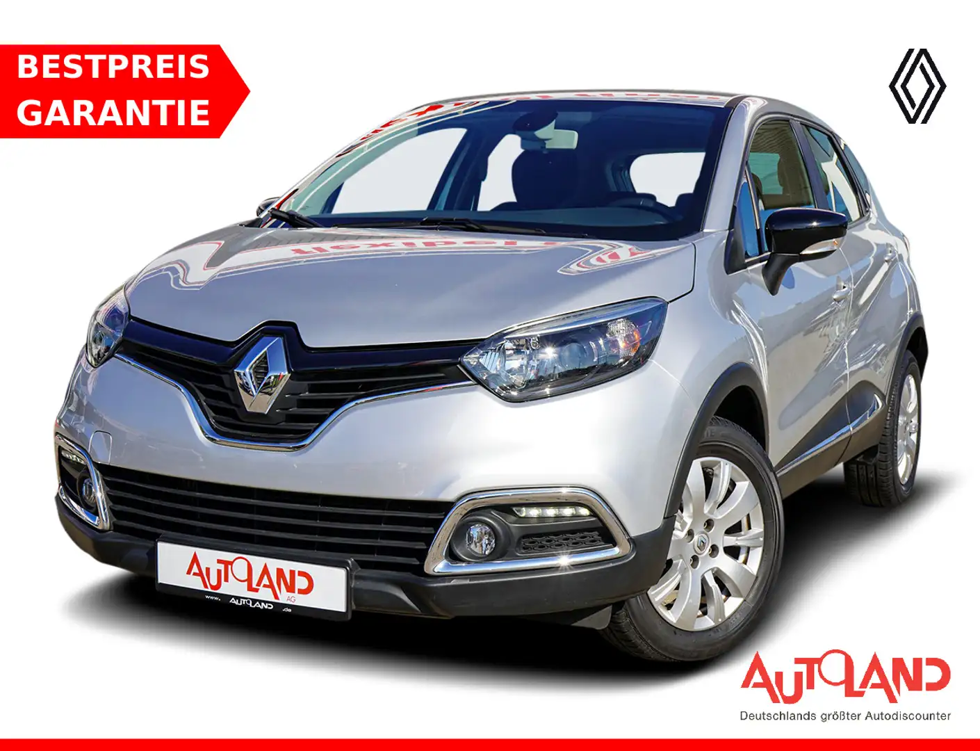 Renault Captur 0.9 TCE Experience Klimaaut. Navi PDC USB Argent - 1