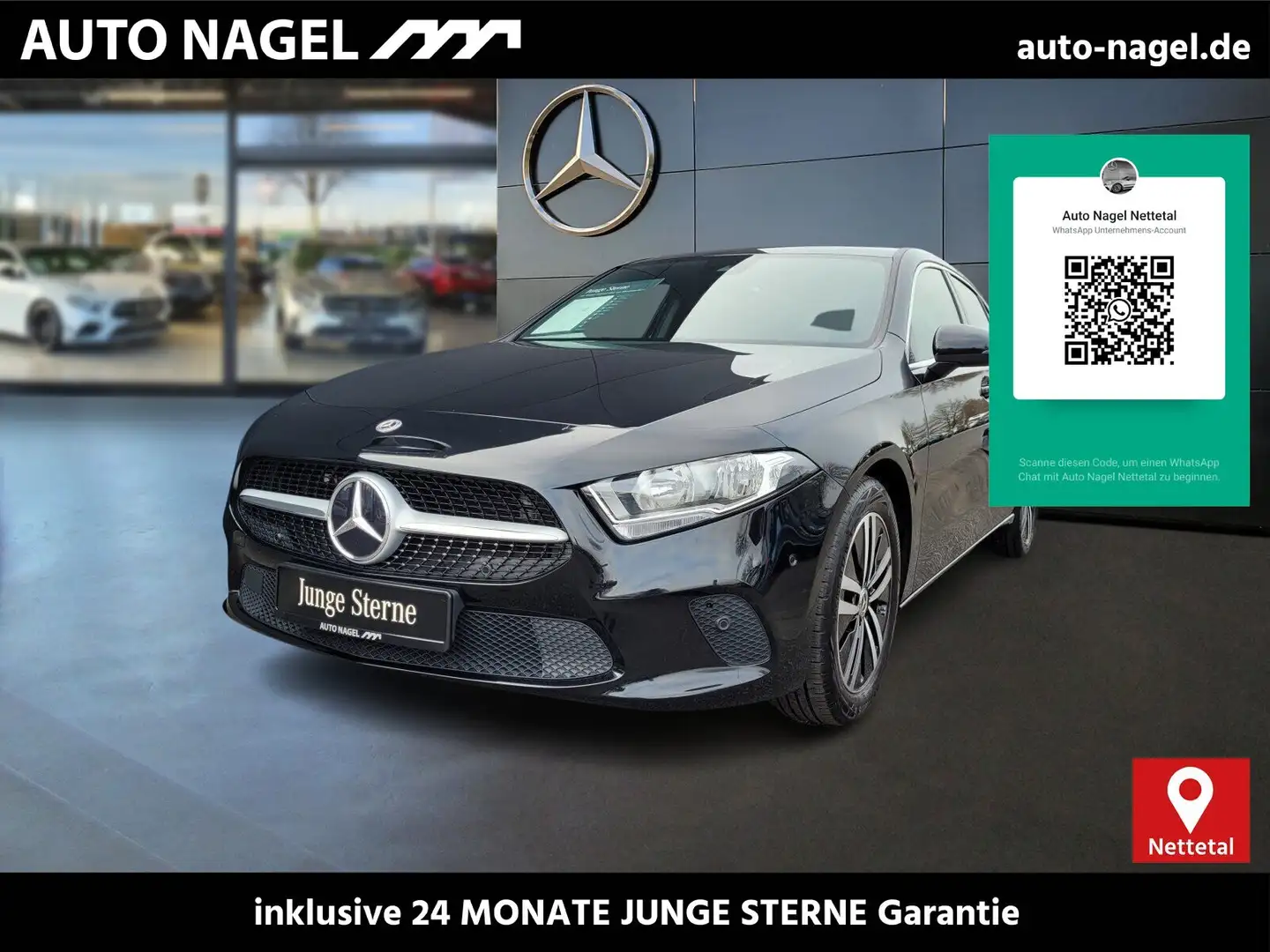 Mercedes-Benz A 180 A 180 Progressive+LED+MBUX High+ Business Paket Zwart - 1