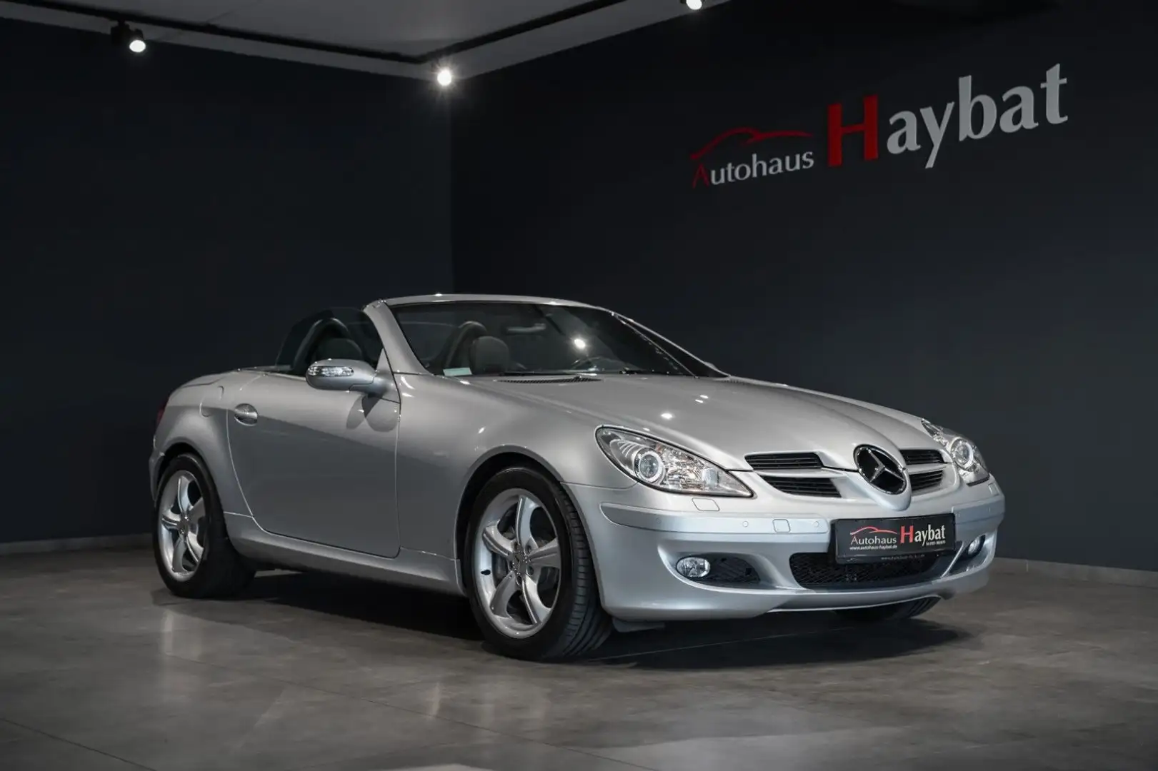 Mercedes-Benz SLK 350 7G Comand-Xenon-Leder-1.Hand Argent - 1
