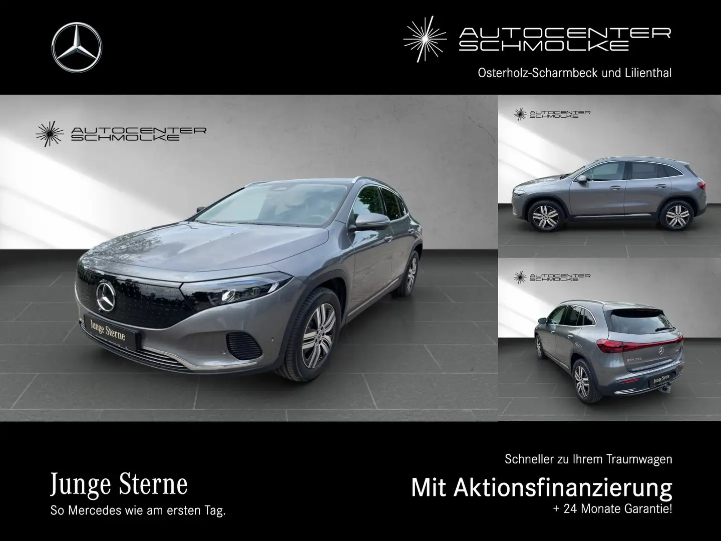 Mercedes-Benz EQA 350 EQA 350 4M Distronic*AHK*360°*Totwinkel*Winter-P Gris - 1