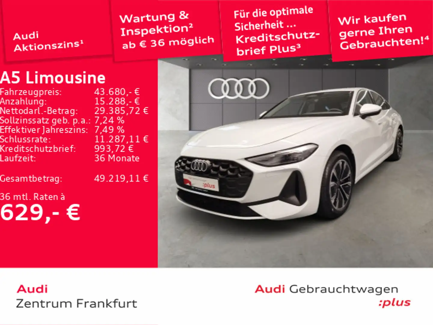 Audi A5 TFSI quattro S tronic LED ACC DAB T Weiß - 1