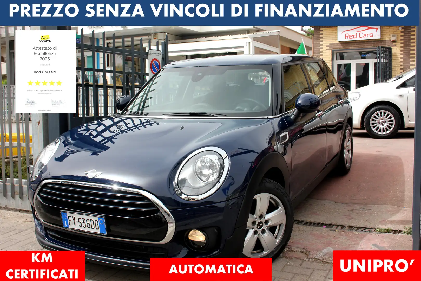 MINI Cooper Clubman *PREZZO VERO* 1.5-136cv AUTOMATICA KM CERTI UNIPRO Blu/Azzurro - 1