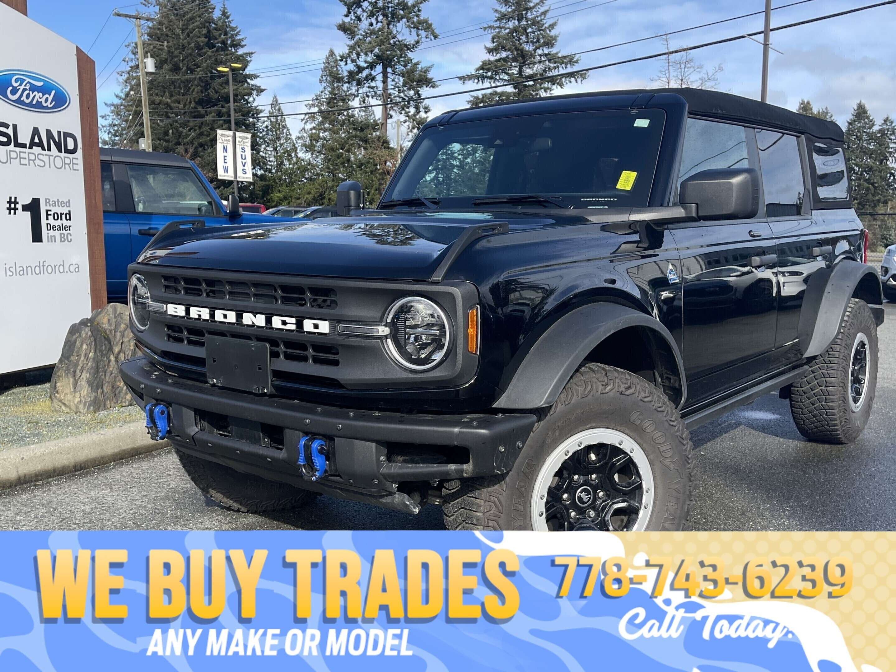 Black 2023 Ford Bronco SUV / Crossover Four-Wheel Drive Automatic