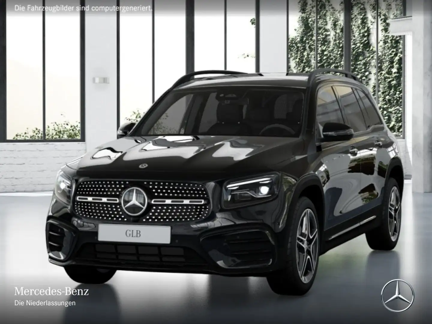 Mercedes-Benz GLB 200 AMG+NIGHT+PANO+360°+MULTIBEAM+19"+TOTW+7G Schwarz - 2