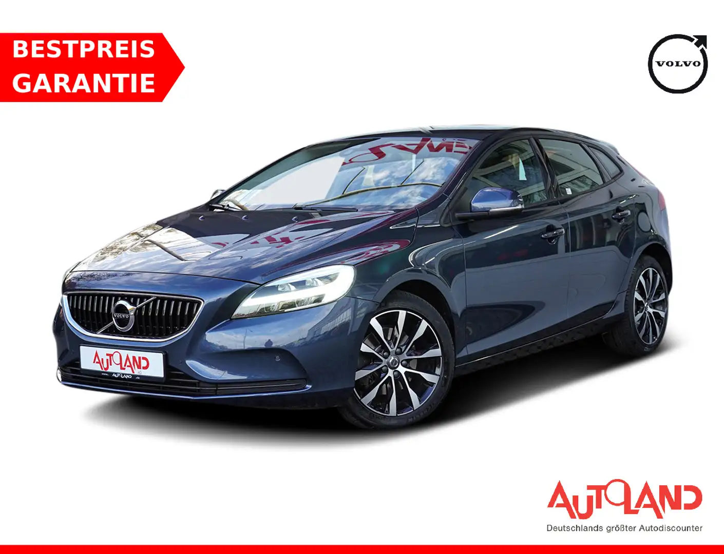 Volvo V40 2.0 Momentum LED Navi Sitzheizung Tempomat Grijs - 1