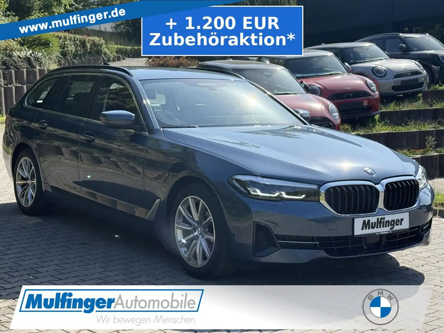 BMW 520 d xDr.Standh.KomfS+Bel+Mas.HUD ACC Fin.499,- Blu/Azzurro - 1