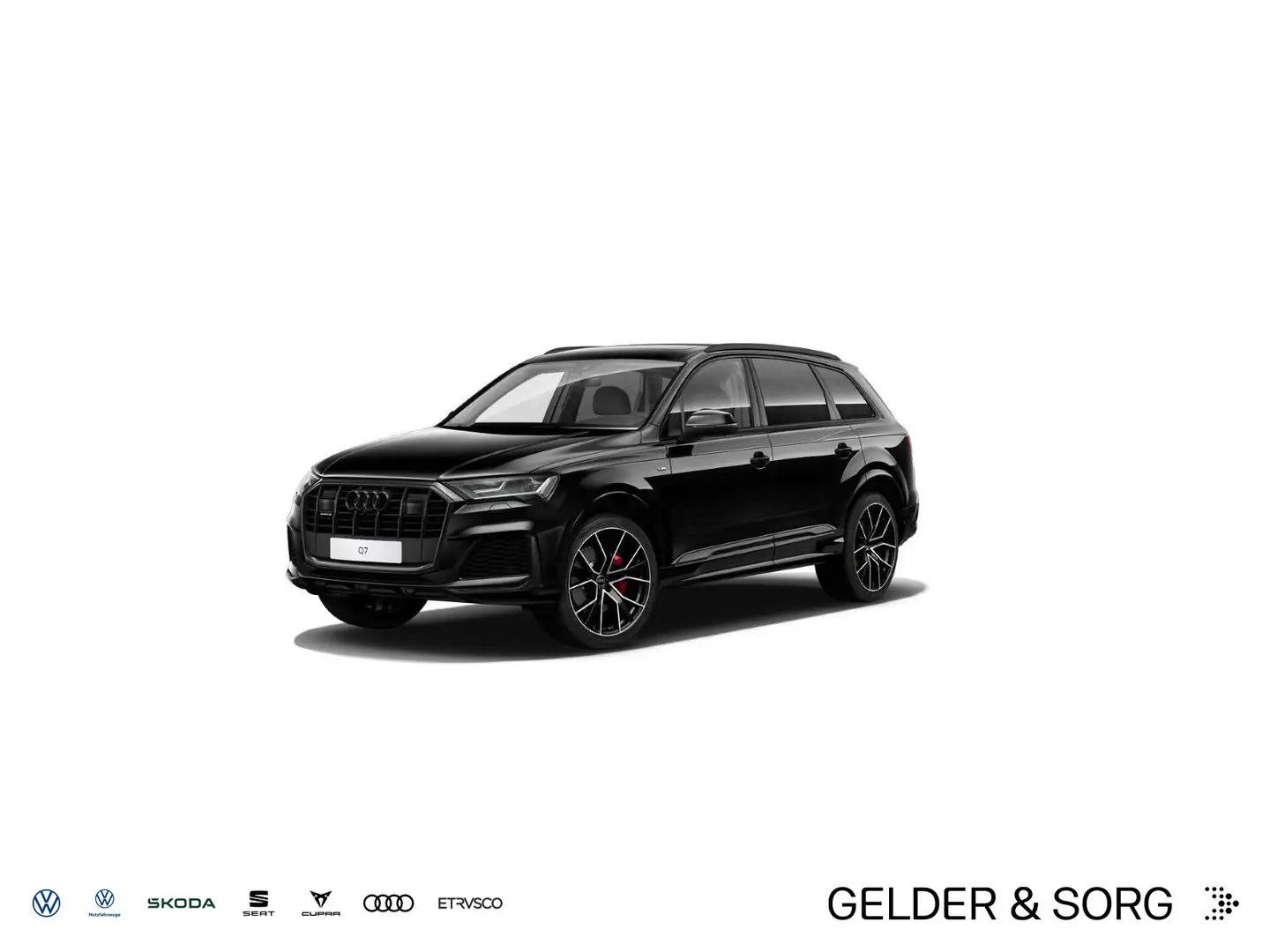 Audi Q7 55 TFSI qu. S line 7.S*Carbon*Nachtsicht*Stdh Schwarz - 1