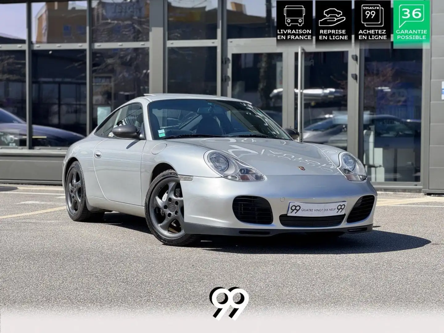 Porsche 911 996 3.4i Carrera 4 France TOE Grosse révision Livr Argintiu - 1