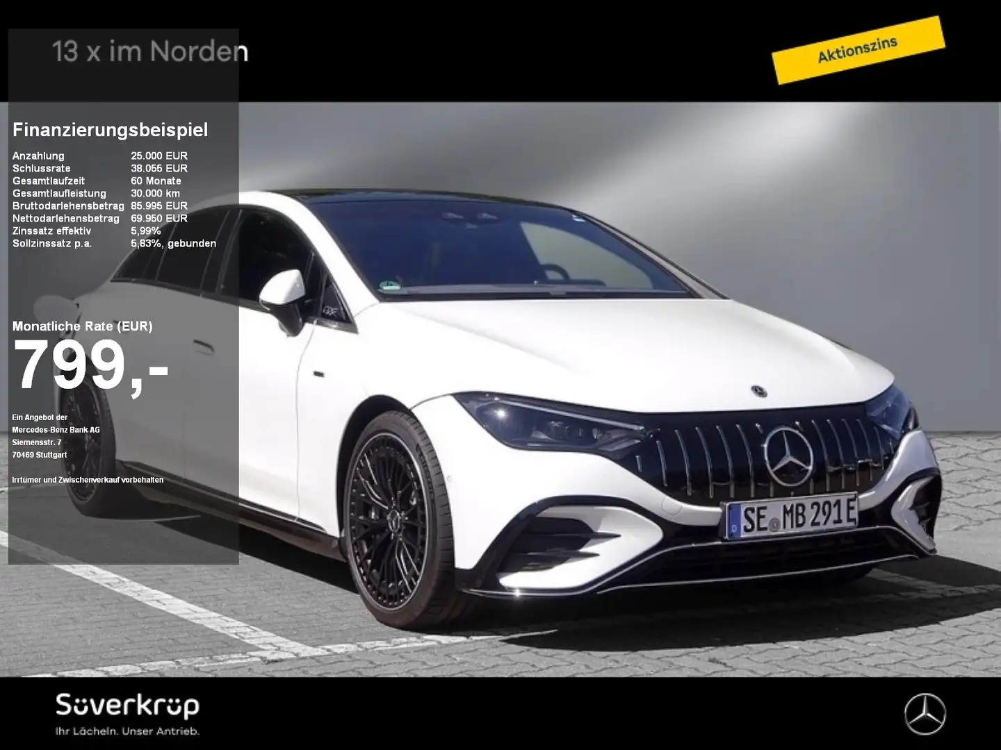Mercedes-Benz EQE 43 4M BURM AMG DISTR SPUR PANO AIRMATIC 360 Alb - 1