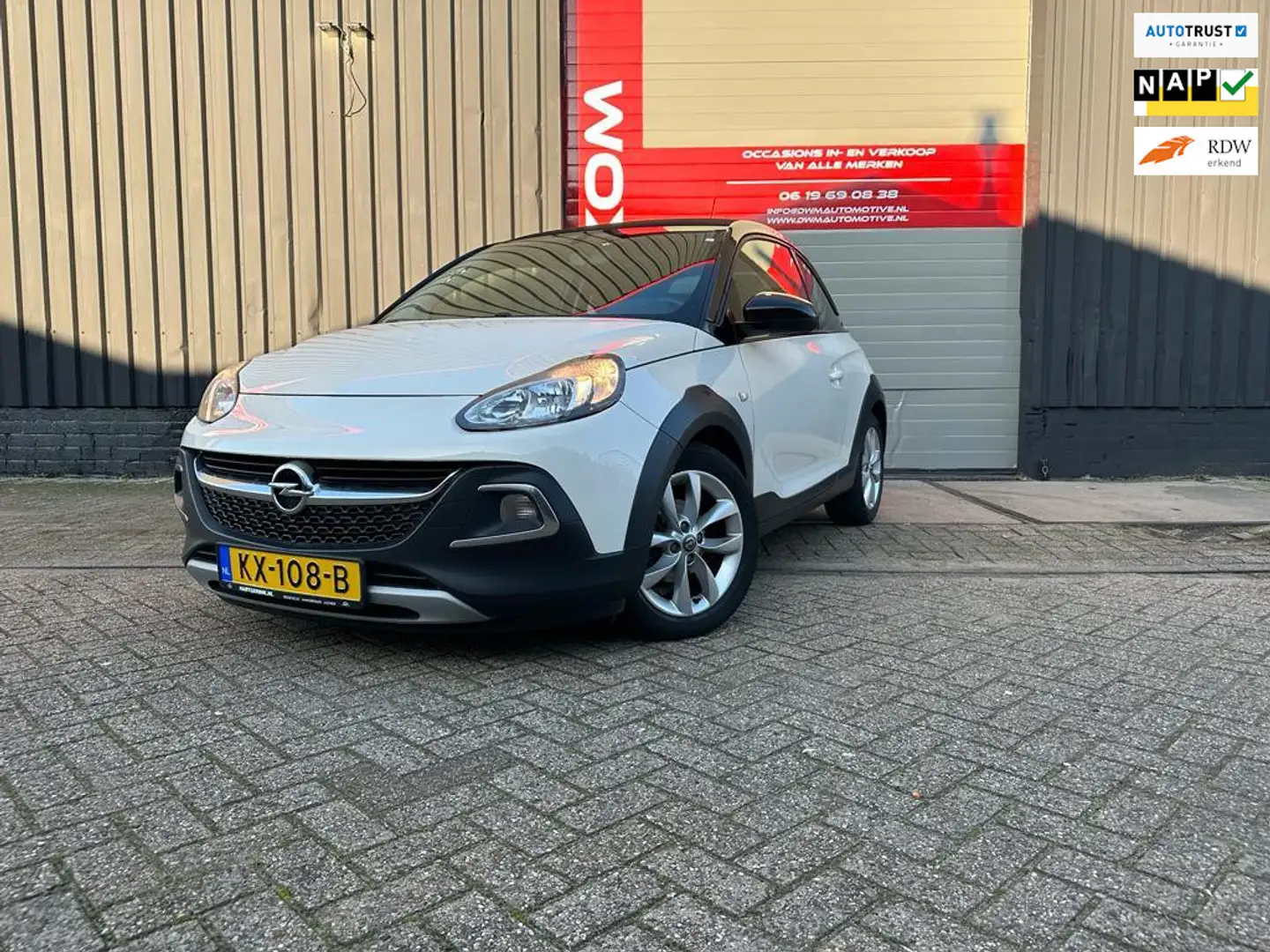 Opel Adam 1.0 Turbo Rocks *Cabrio dak* Wit - 1
