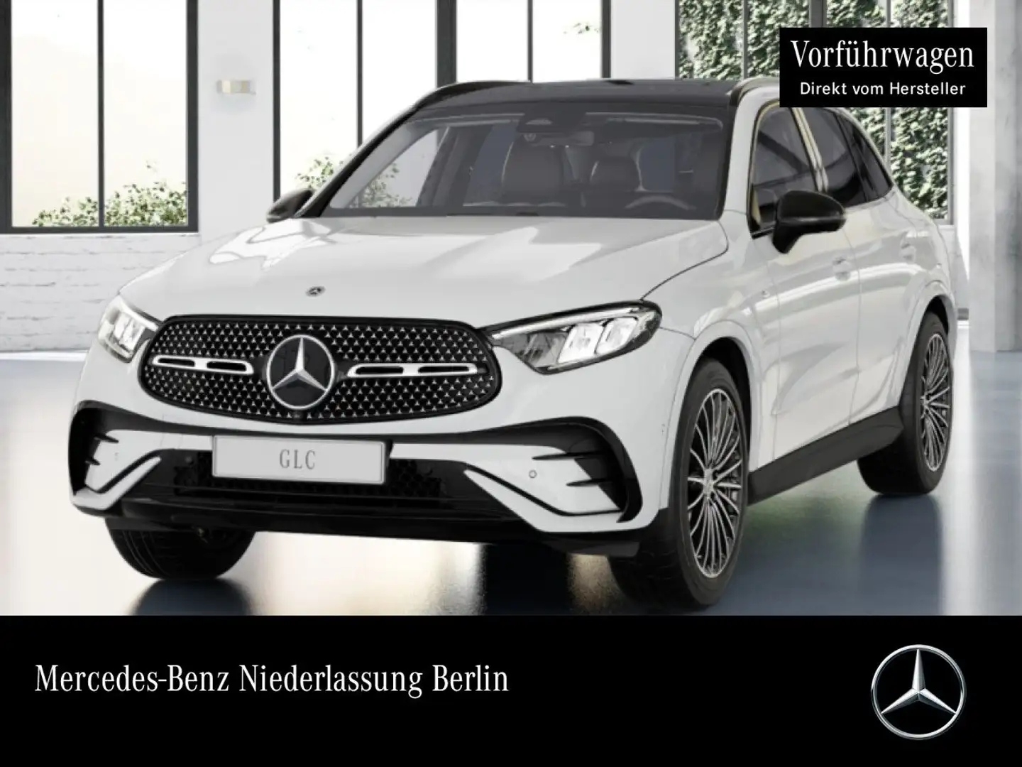 Mercedes-Benz GLC 300 e 4M AMG+NIGHT+PANO+360+AHK+LED+BURMESTER Weiß - 1