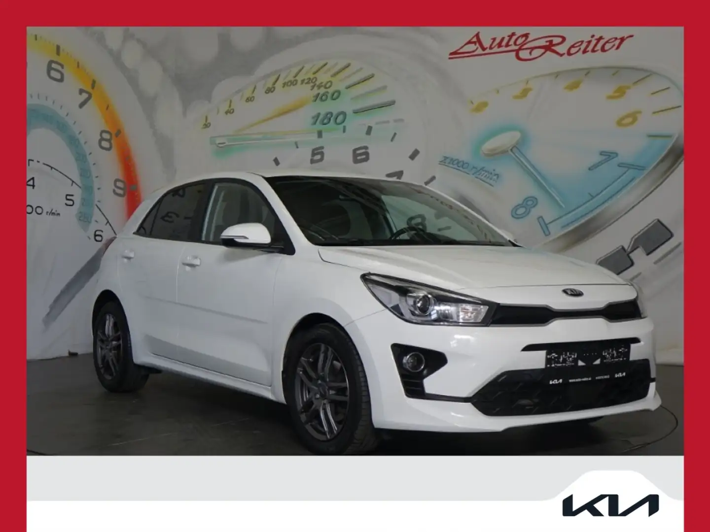 Kia Rio 1,0 TGDI GPF Silber ISG + P3 *NAVI, RFK, TEMPOMAT* Weiß - 1